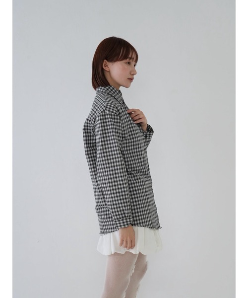 Uenui チェックシャツ Uenui ブラウス シャツ 「 cunii 」ギンガム チェック