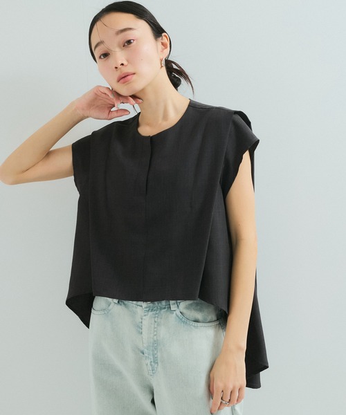 ブラウス シャツ 「セットアップ対応」2WAYヘムタックブラウス レディース LE CERCLE par ropé(ル セルクル パー ロペ) / 【セットアップ