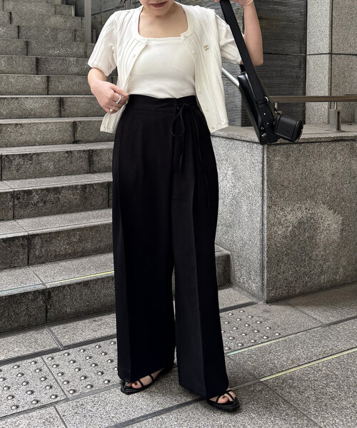 CAPRICIEUX LE'MAGE パンツ ラップリボンパンツ レディース