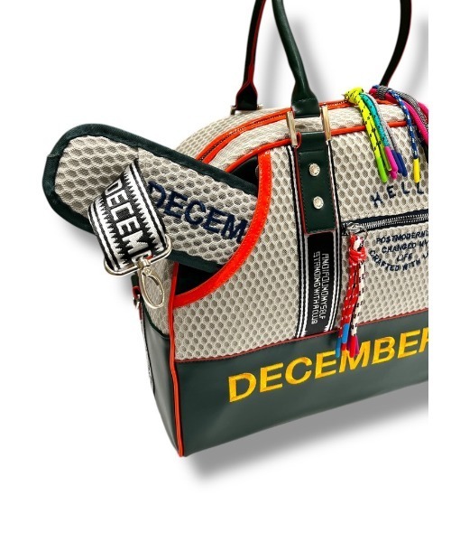 DECEMBERMAY ボストンバッグ 「UNISEX」Mesh madison bag メンズ