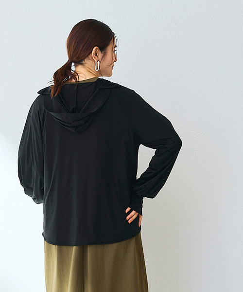 パーカー フード付きUVカットパーカ レディース : ZOZOTOWN