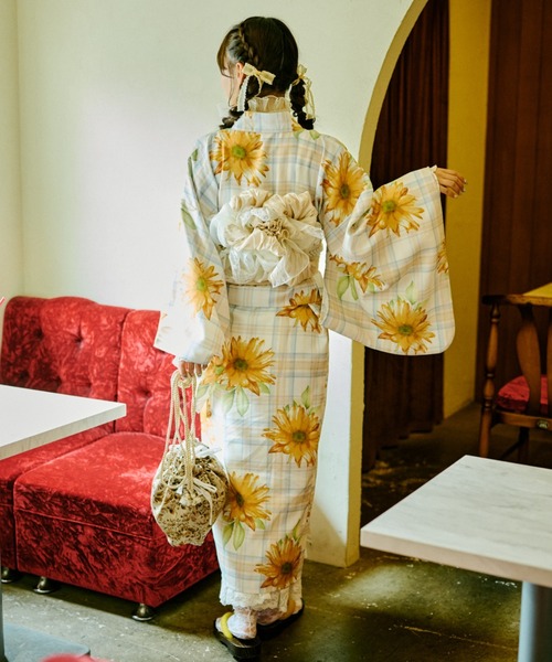 kutir レトロ浴衣　レディース kutir】【クティールとレトロ】2wayレトロ浴衣セット[品番