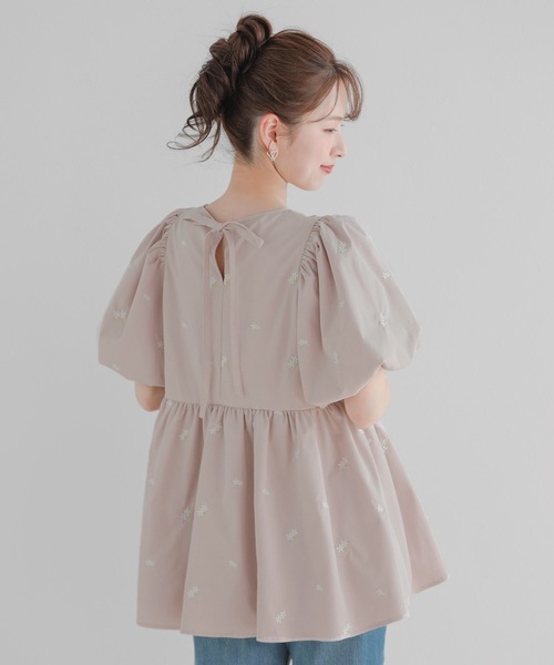 sheller ノースリーブペプラムトップス