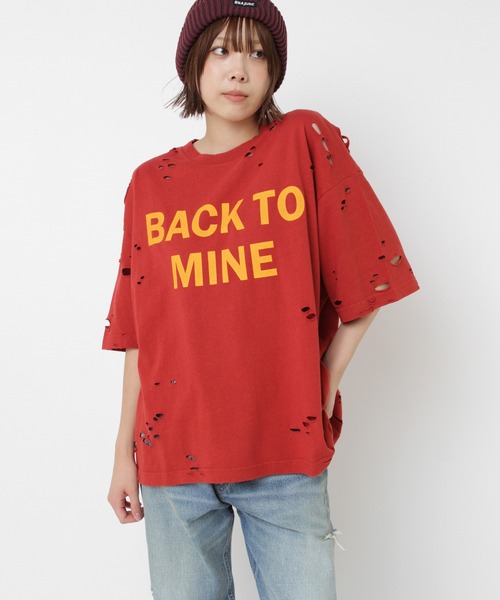 tシャツ M2523 ダメージルーズＴ レディース RNA tシャツ M2523 ダメージルーズT レディース : ZOZOTOWN