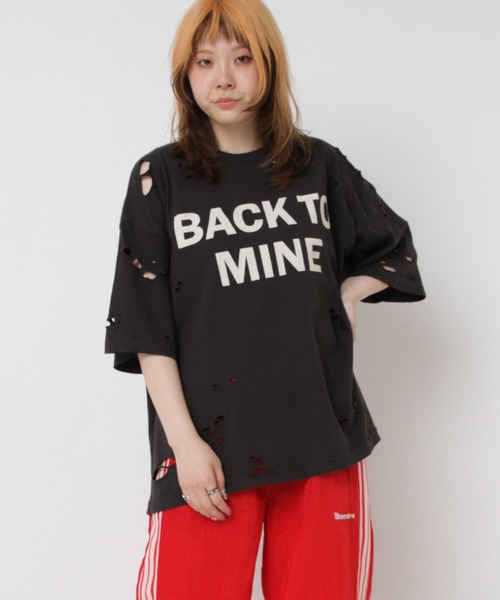 tシャツ M2523 ダメージルーズＴ レディース
