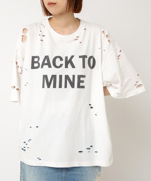 tシャツ M2523 ダメージルーズＴ レディース RNA tシャツ M2523 ダメージルーズT レディース : ZOZOTOWN
