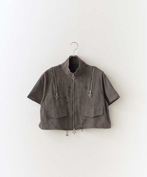 Chick tシャツ Cropped Zip Tops / クロップド ZIPトップス レディース