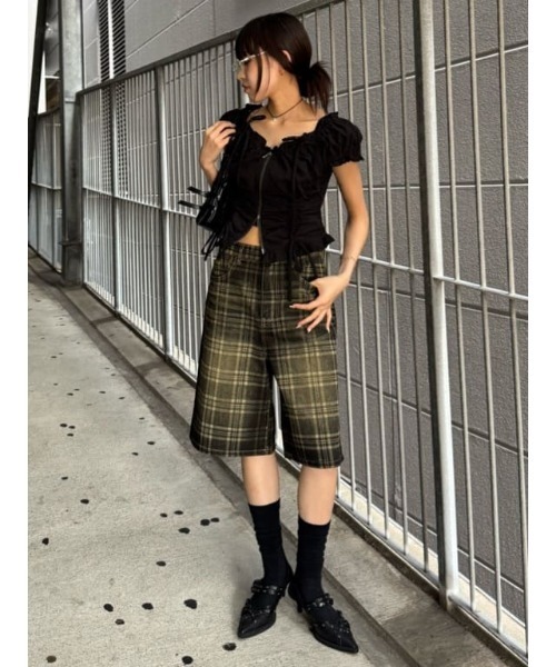 SLY ジーンズ デニム デニムパンツ BLEACH CHECK M/PT ブリーチ