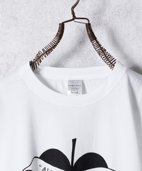 「NUMBER (N)INE」 長袖Tシャツ 3 ホワイト×グリーン メンズ