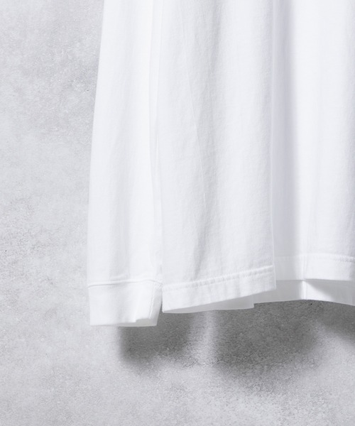 「NUMBER (N)INE」 長袖Tシャツ 3 ホワイト×グリーン メンズ