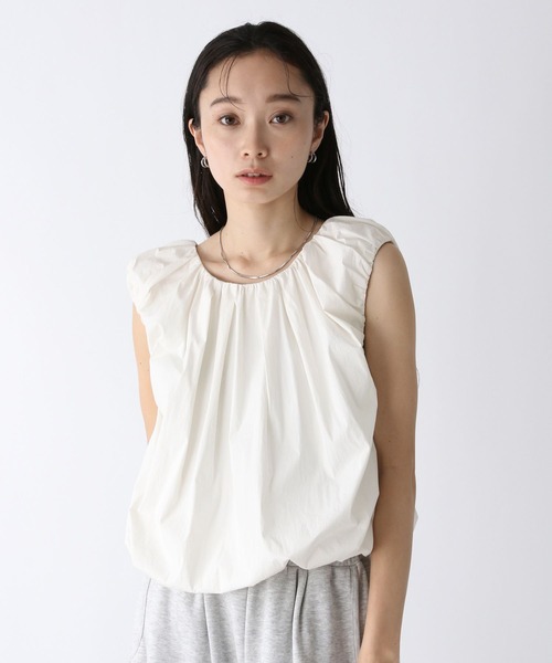 JEANASIS ブラウス シャツ 2WAYギャザーバルーンNS/577306