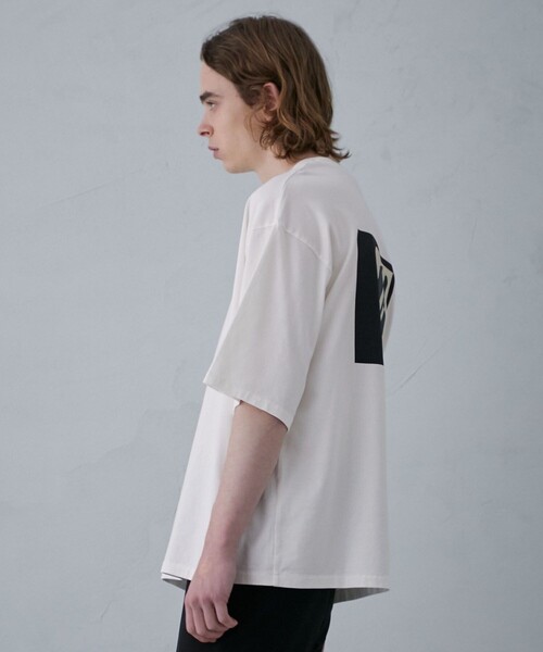 「PUBLIC TOKYO」 半袖Tシャツ 1 ホワイト メンズ