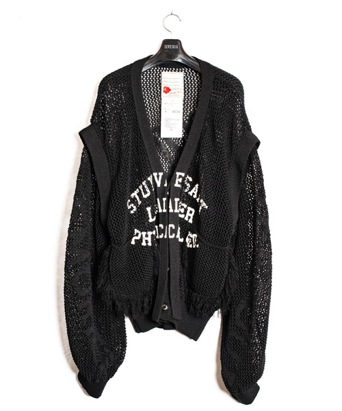 新品 SEVESKIG × VENTY 24AW Jacquard カーディガン 2024aw] SEVESKIG / Bouclé Six-Color Jacquard Knit Cardigan/Ver