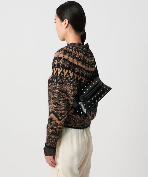 ショルダーバッグ バッグ 「OSOI」FOLDER BROT STUD レディース