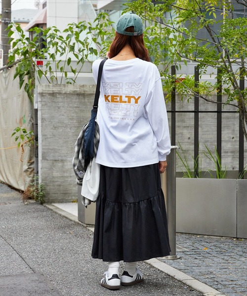 KELTY（ケルティ） tシャツ バックタイポロゴ L/S Tシャツ ロンT