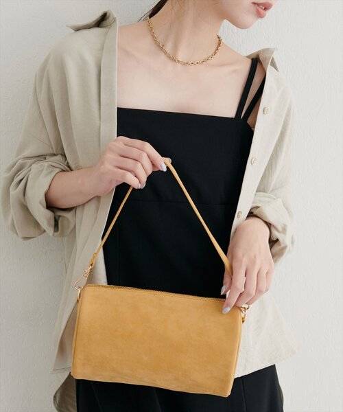 美品 希少 ショルダーバッグ natural couture ショルダーバッグ バッグ スエードミニバッグ