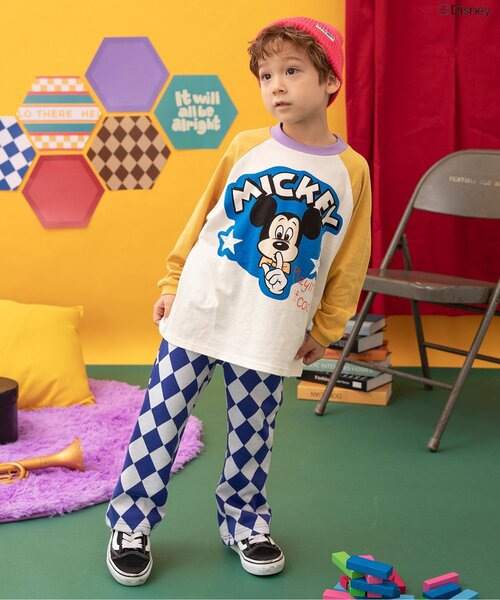 パリの子供服　シャラビア　ヘリンボーンコート➕パンツ BREEZE パンツ Im Jelly！総柄ジャガードフレアパンツ キッズ