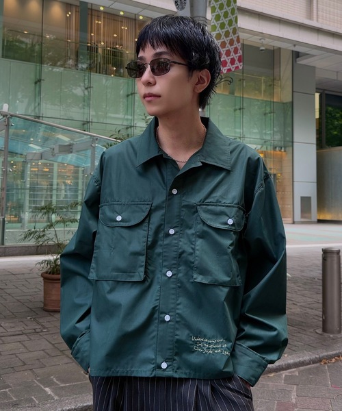 UNDERSTATEMENTs シャツ 「ユニセックス」ビッグポケットワンポイント