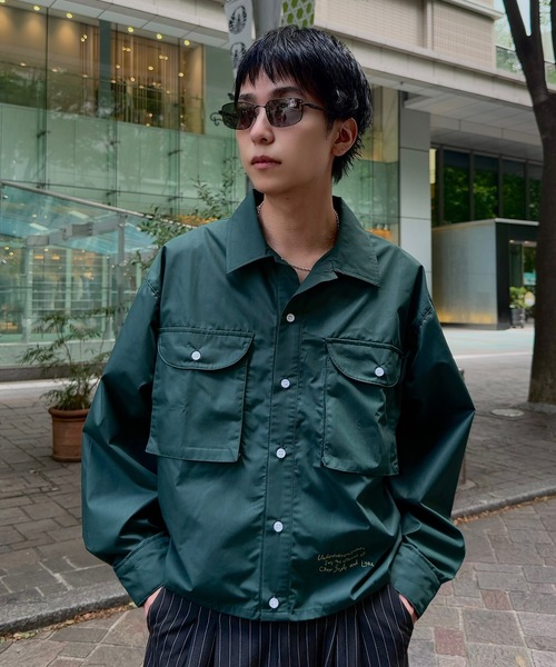 UNDERSTATEMENTs シャツ 「ユニセックス」ビッグポケットワンポイント