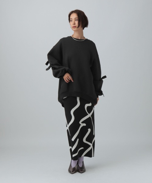 rekisamiリボンカットソー⭐️新品未使用品 レキサミ REKISAMI 美品 Tシャツ 半袖 リボン 1 白 ホワイト /KR