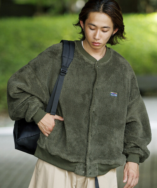 カーディガン 限定展開 リラックスフィット シャギーフリース クルーネック カーディガン メンズ | FREAK'S STORE | 24