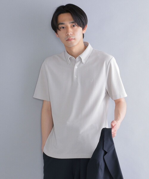 「SHIPS」 半袖ポロシャツ SMALL ネイビー メンズ_画像2