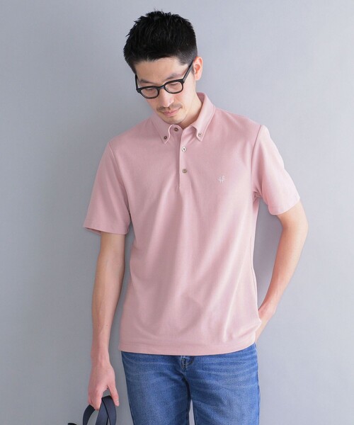 「SHIPS」 半袖ポロシャツ SMALL ネイビー メンズ_画像4