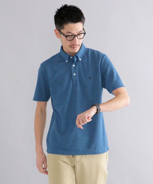 「SHIPS」 半袖ポロシャツ SMALL ネイビー メンズ_画像6