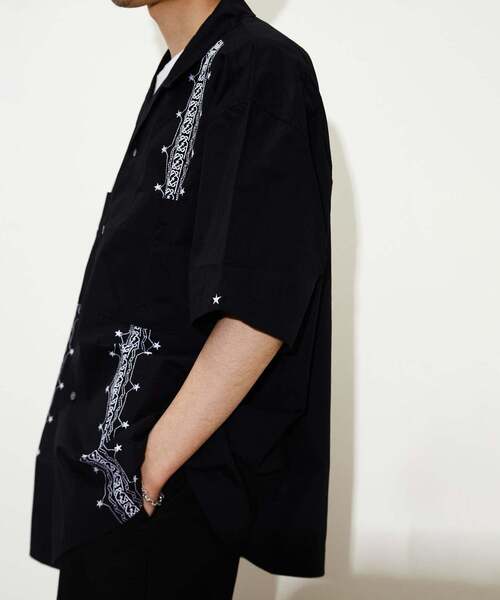 「CONVERSE TOKYO」 半袖シャツ FREE グリーン メンズ_画像3