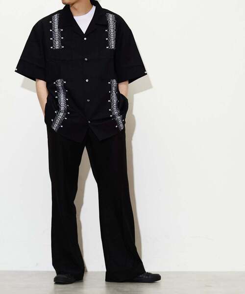 「CONVERSE TOKYO」 半袖シャツ FREE グリーン メンズ_画像4