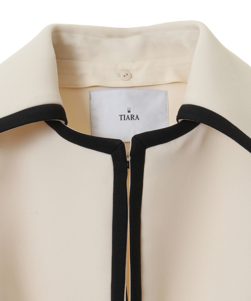 「TIARA」 ノーカラーコート 3 ホワイト レディース_画像4