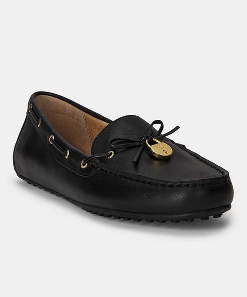 ✨美品✨ローレンラルフローレン フラットシューズ パンプス レザー ブラック LAUREN RALPH LAUREN（ローレン ラルフローレン） バレエシューズ