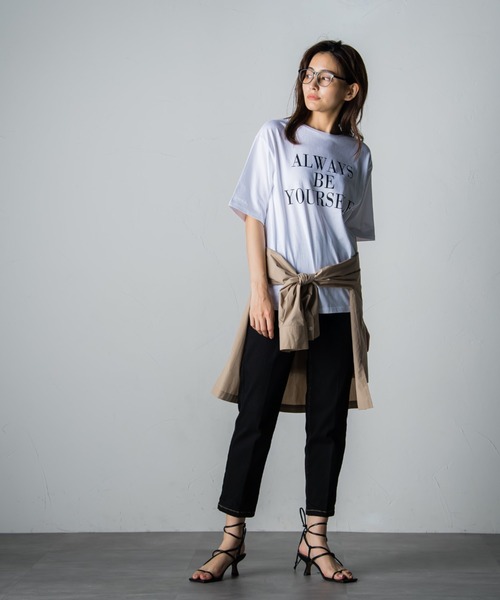 「socolla」 半袖Tシャツ M ブラウン レディース_画像3