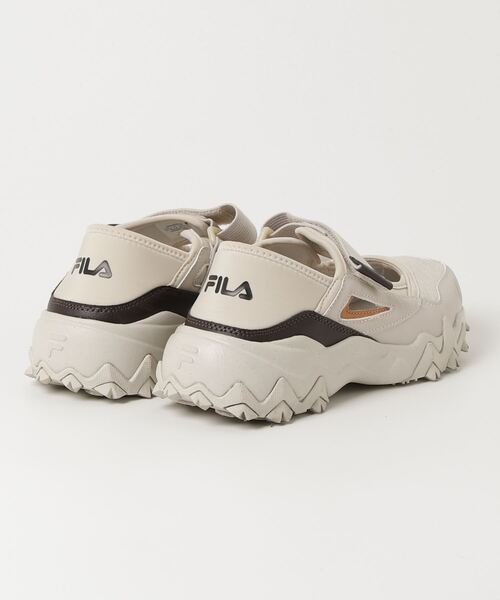 「FILA」 フラットサンダル 24cm ベージュ レディース_画像2