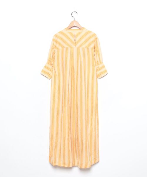 「PUBLIC TOKYO」 7分袖ワンピース FREE イエロー レディース_画像2