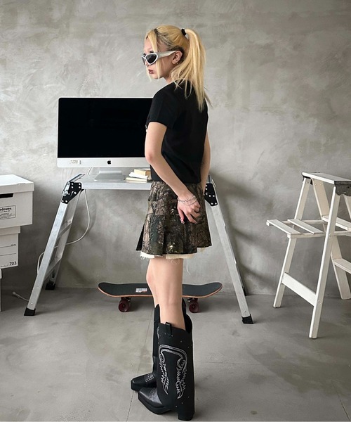 「sedacle girl」 半袖Tシャツ MEDIUM レッド レディース_画像4