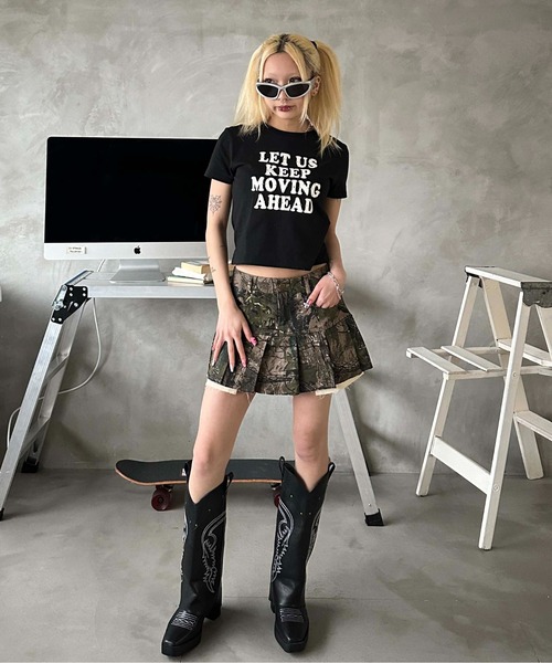 「sedacle girl」 半袖Tシャツ MEDIUM レッド レディース_画像6