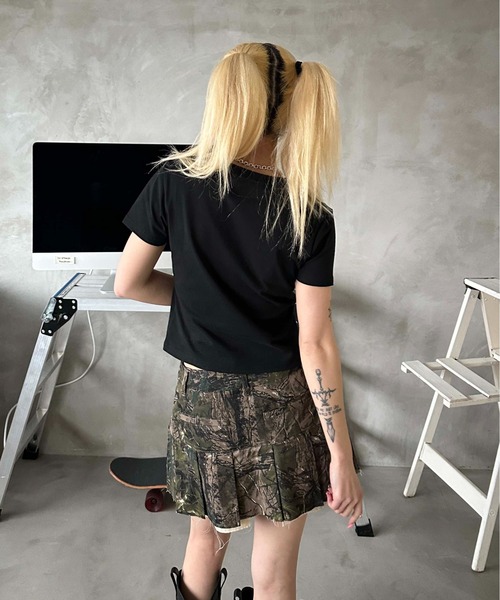 「sedacle girl」 半袖Tシャツ MEDIUM レッド レディース_画像9