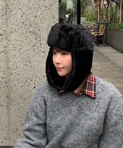 キャップ 帽子 モコモコフライトキャップ レディース : ZOZOTOWN Yahoo