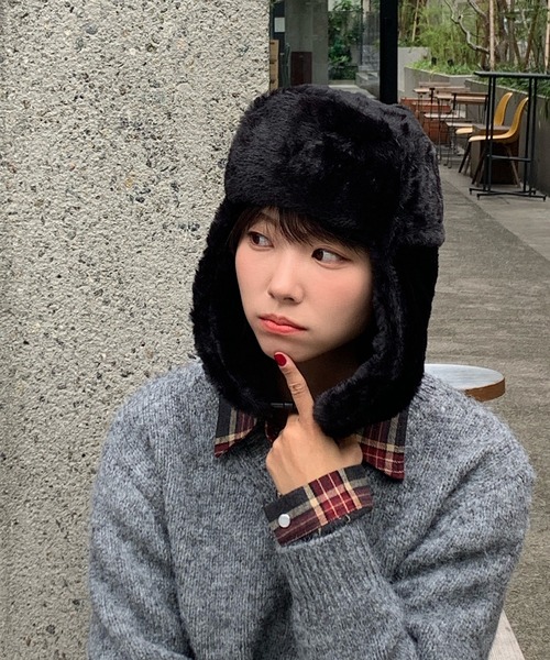 キャップ 帽子 モコモコフライトキャップ レディース : ZOZOTOWN Yahoo