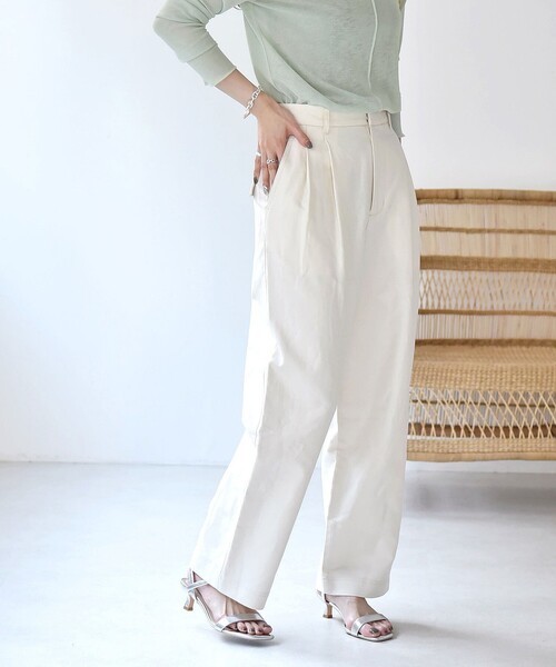 「quaranciel」 スラックス 36 ナチュラル レディース_画像5