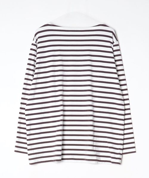 AURALEE ボーダー 長袖Tシャツ　カットソー　ニット　コットン AURALEE（オーラリー） ボーダー柄長袖カットソー「IENAコラボ」 1