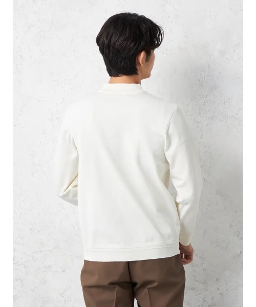 セーター ニット 14G天竺 モックネックニット ウォッシャブル 抗