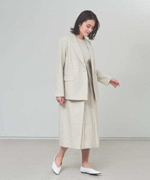 「qualite」 ノースリーブワンピース 38 グレー レディース_画像5