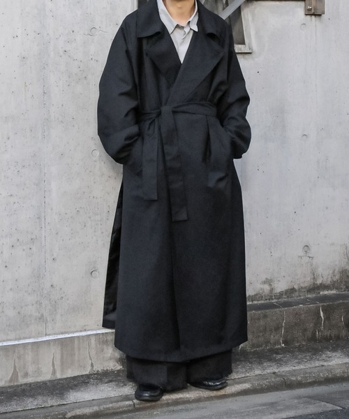 「Nilway」 トレンチコート LARGE ネイビー メンズ_画像5