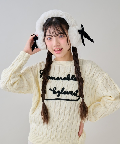 by LOVEiT 耳当て イヤーマフ リボンつきイヤーマフ キッズ 子供