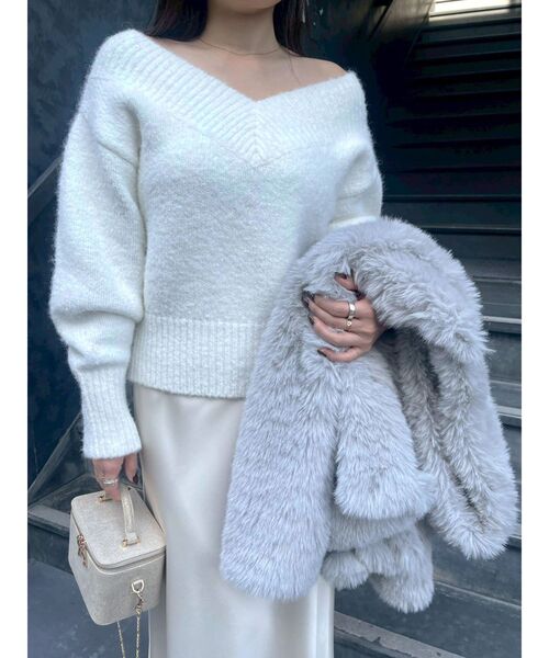 LAGUNAMOON（ラグナムーン） ニット セーター 「WEB限定」Vネック