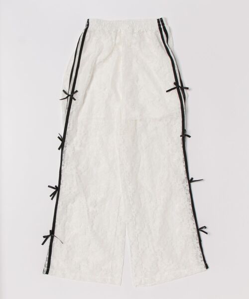 「LADY LIKE」 イージーパンツ M ホワイト レディース_画像3