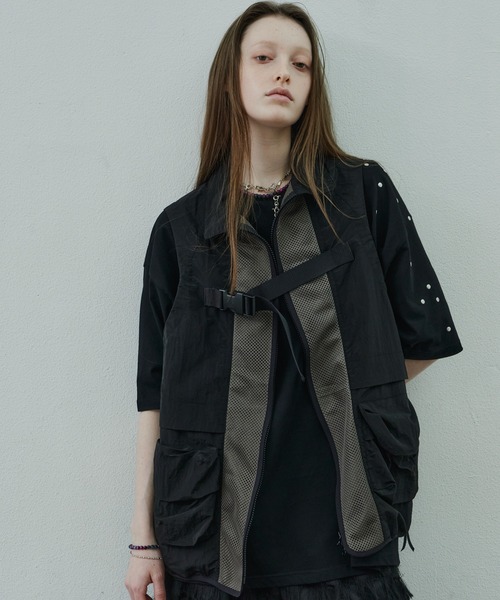 「AIVER」 ベスト SMALL ブラック メンズ_画像9