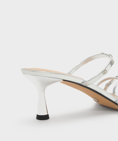 「CHARLES & KEITH」 ミュール 23.5cm ライラック レディース_画像5